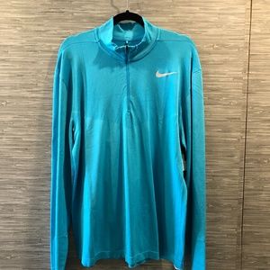 Blue Nike Dri-Fit Long Sleeve Pullover Sz XL NWT